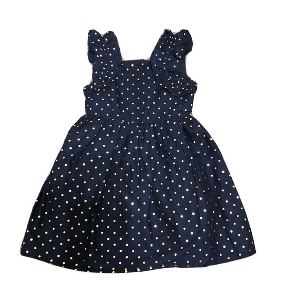 Rachel Zoe Other - Rachel Zoe Toddler Girl 3T Navy Polka Dot Dress